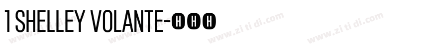 1 Shelley Volante字体转换